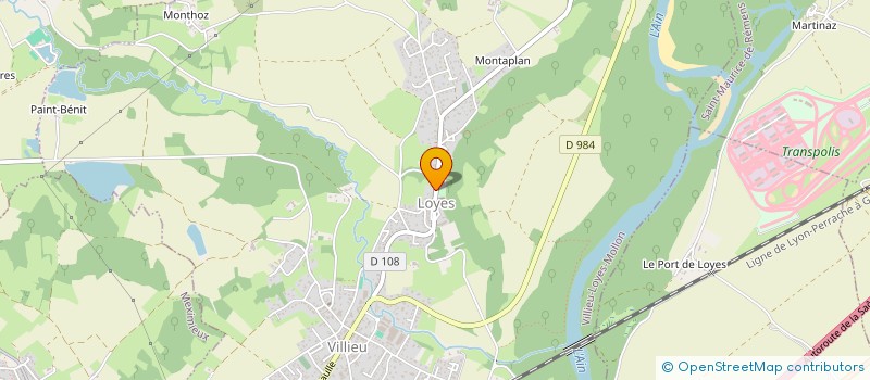 localisation de l'entreprise LES VERNETTES  VILLIEU-LOYES-MOLLON