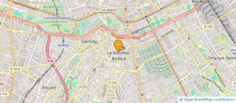 localisation de l'entreprise LES VERNHES  LE KREMLIN-BICETRE