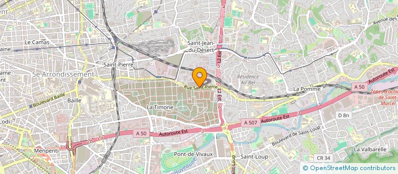 localisation de l'entreprise LES VERNISSAGES PROVENCAUX à MARSEILLE