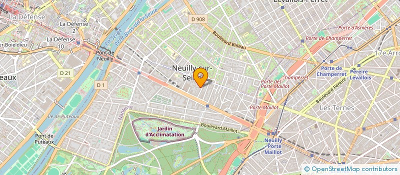 localisation de l'entreprise LES VERRIERES à NEUILLY-SUR-SEINE