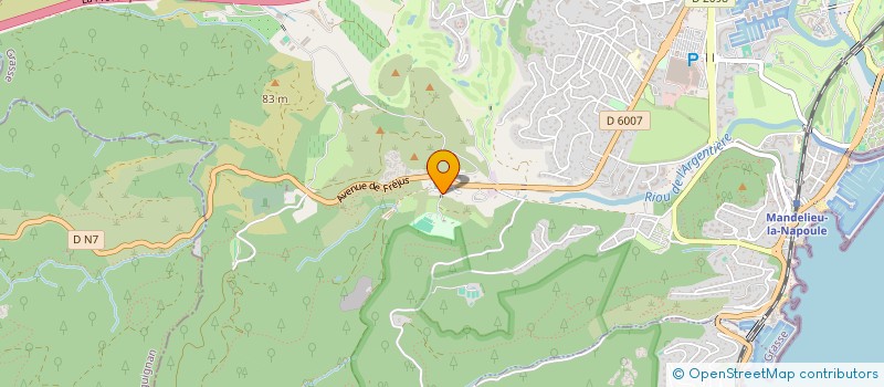 localisation de l'entreprise LES VERRIERS DE MAURE VIEIL à MANDELIEU-LA-NAPOULE