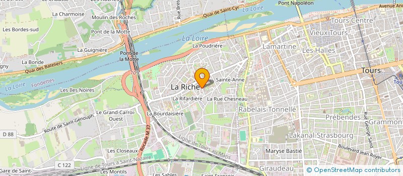 localisation de l'entreprise LES VERS DE TOURS  TOURS