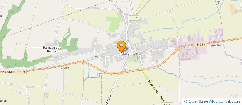 localisation de l'entreprise LES VERSAS  MARCILLOLES