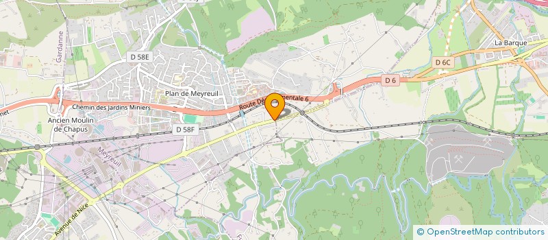 localisation de l'entreprise LES VERSINS  MEYREUIL