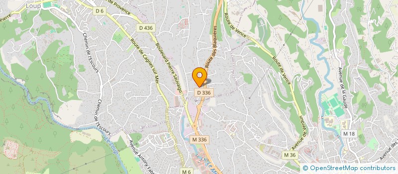 localisation de l'entreprise LES VERTES ANNEES à SAINT-PAUL-DE-VENCE