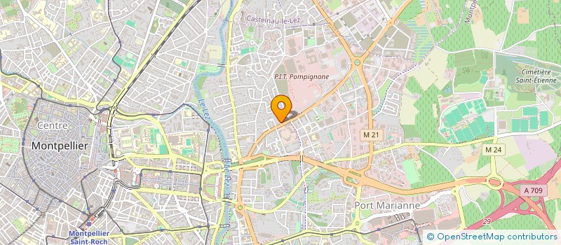 localisation de l'entreprise LES VERTS à MONTPELLIER