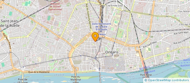 localisation de l'entreprise LES VERTS CENTRE à ORLEANS
