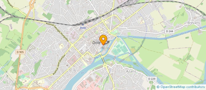 localisation de l'entreprise LES VERTS DE DOLE à DOLE