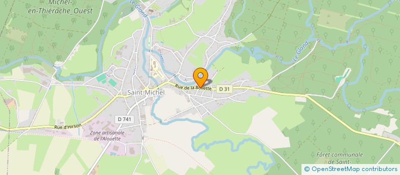 localisation de l'entreprise LES VERTS DE TERRE à SAINT-MICHEL