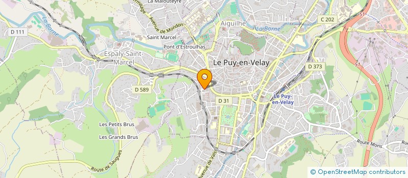 localisation de l'entreprise LES VERTS EN HAUTE-LOIRE à LE PUY-EN-VELAY