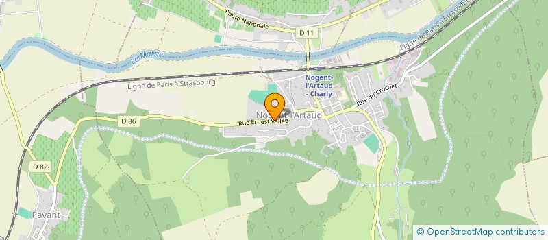 localisation de l'entreprise LES VERTS POMMIERS  NOGENT-L'ARTAUD