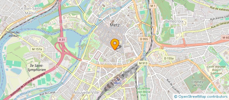 localisation de l'entreprise LES VERTS PRES à METZ