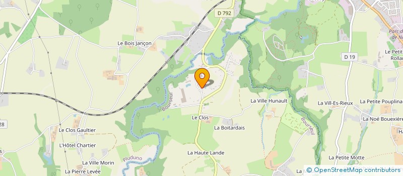 localisation de l'entreprise LES VERTS SAPINS  BOURSEUL