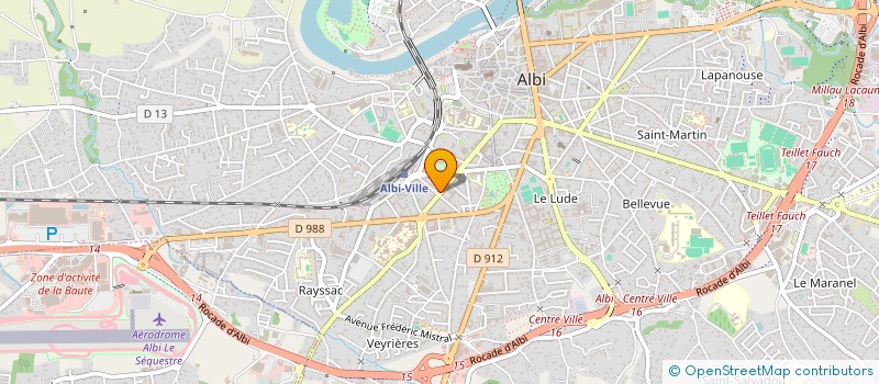 localisation de l'entreprise LES VERTS TARN ECOLOGIE à ALBI