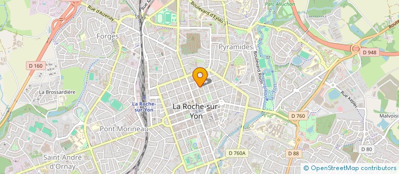 localisation de l'entreprise LES VERTS VENDEE à LA ROCHE-SUR-YON