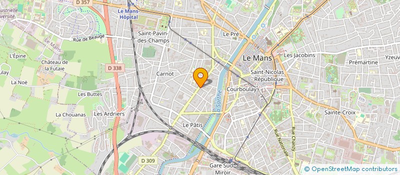 localisation de l'entreprise LES VERTUOSES à LE MANS