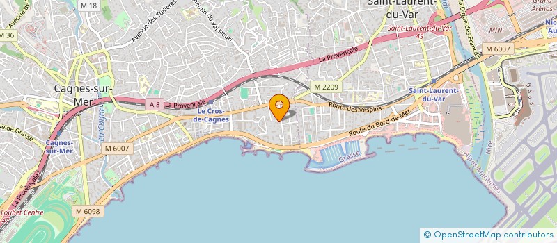 localisation de l'entreprise LES VESPINS à CAGNES-SUR-MER