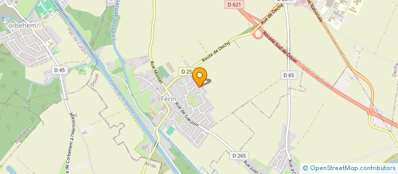 localisation de l'entreprise LES VETERANS DE FERIN  FERIN