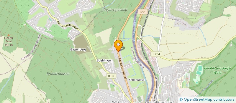 localisation de l'entreprise LES VETERANS DE GROSBLIEDERSTROFF  GROSBLIEDERSTROFF