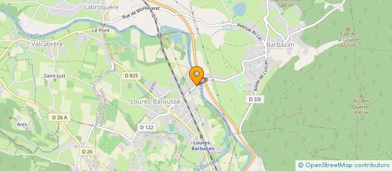 localisation de l'entreprise LES VETERANS DE LA BAROUSSE  LOURES-BAROUSSE