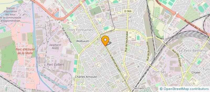 localisation de l'entreprise LES VETERANS DE LA LIBERTE  REIMS