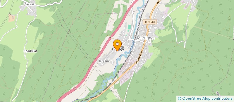 localisation de l'entreprise LES VETERANTS - FOOT DE MARIGNAT  MARTIGNAT