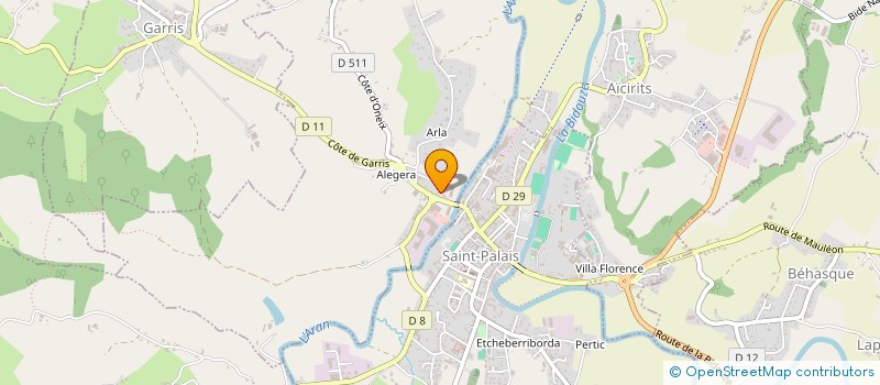 localisation de l'entreprise LES VETERINAIRES ASSOCIES  BEHASQUE-LAPISTE