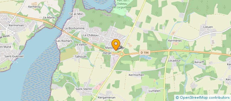 localisation de l'entreprise LES VETERINAIRES DE KERNOURS à KERVIGNAC