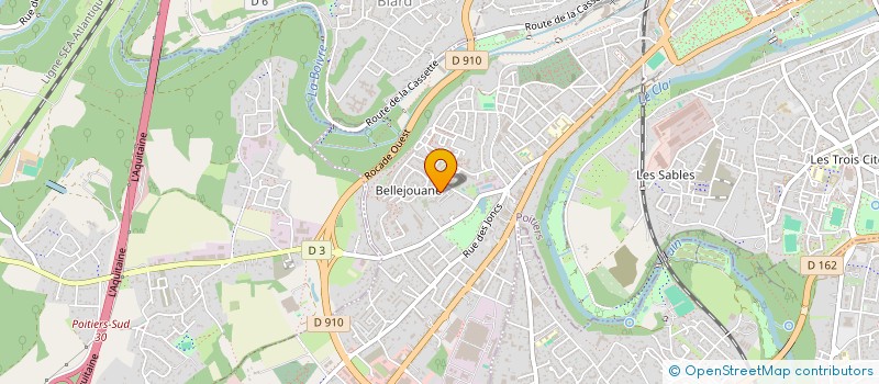 localisation de l'entreprise LES VETETISTES DES EXTREMES  POITIERS