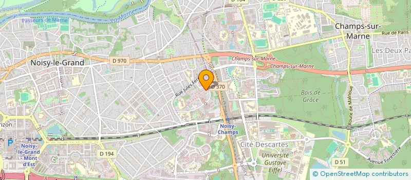 localisation de l'entreprise LES VEUVES & LES ORPHELINS DE GUERRE ( VOG )  NOISY-LE-GRAND