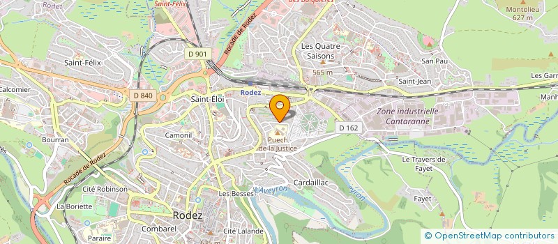 localisation de l'entreprise LES VIALETTES à SALLES-LA-SOURCE
