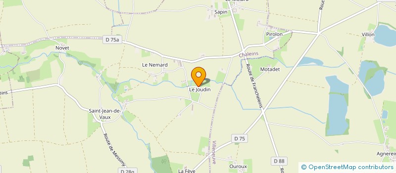 localisation de l'entreprise LES VIANDES DU JOUDIN  CHALEINS