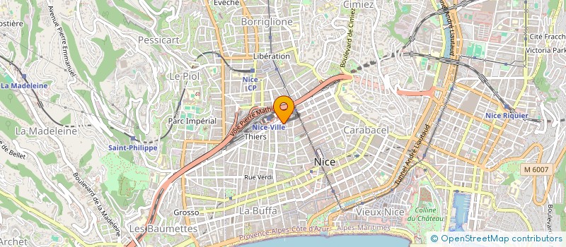 localisation de l'entreprise LES VIANDES DU PACA à NICE