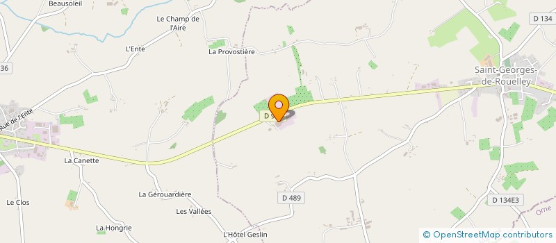 localisation de l'entreprise LES VIANDES FERMIERES à SAINT-GEORGES-DE-ROUELLEY