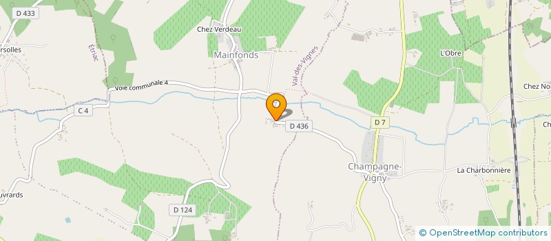 localisation de l'entreprise LES VIAUDRIES à VAL DES VIGNES