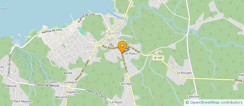 localisation de l'entreprise LES VICTOIRES DE NATHAN  SANGUINET