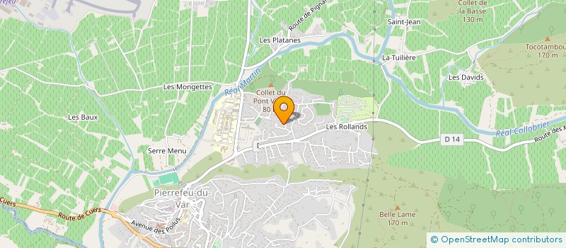 localisation de l'entreprise LES VIDAUX à PIERREFEU-DU-VAR