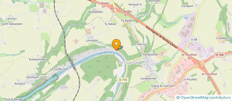 localisation de l'entreprise LES VIEILLES BARGES  PORT-LAUNAY