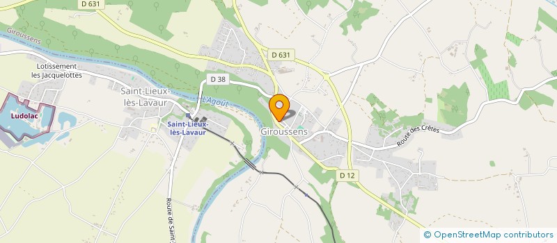 localisation de l'entreprise LES VIEILLES BOUGIES DE GIROUSSENS  GIROUSSENS