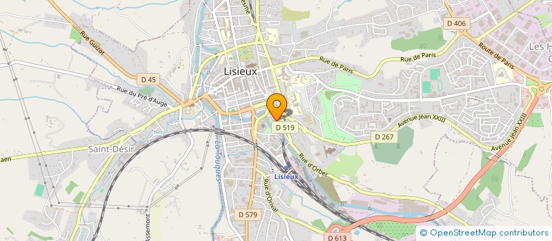 localisation de l'entreprise LES VIEILLES GODASSES à LISIEUX