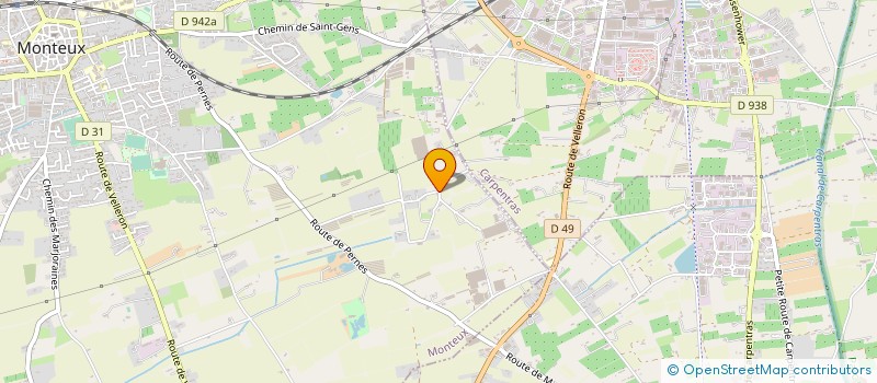 localisation de l'entreprise LES VIEILLES GRANGES à MONTEUX