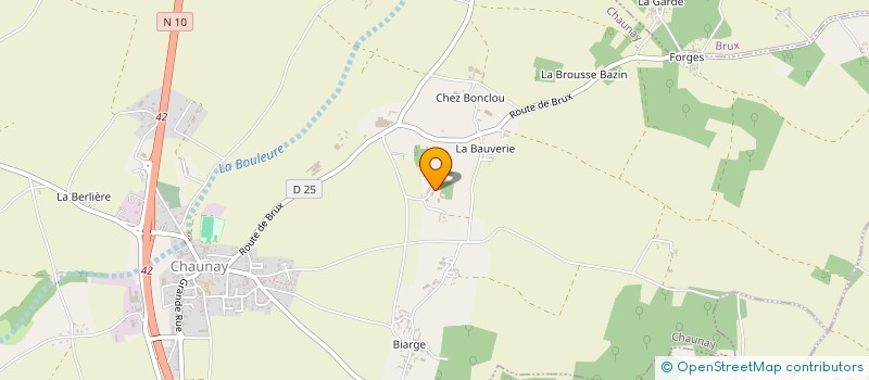 localisation de l'entreprise LES VIEILLES MECANIQUES DE L'ARPINE  CHAUNAY