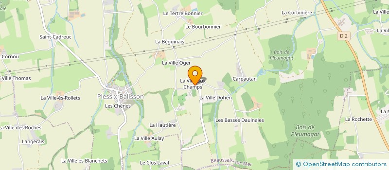 localisation de l'entreprise LES VIEILLES MECANIQUES DES COTTES D'EMERAUDE  BEAUSSAIS-SUR-MER