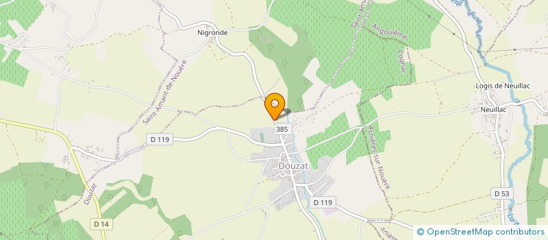 localisation de l'entreprise LES VIEILLES MECANIQUES DOUZATOISES  DOUZAT