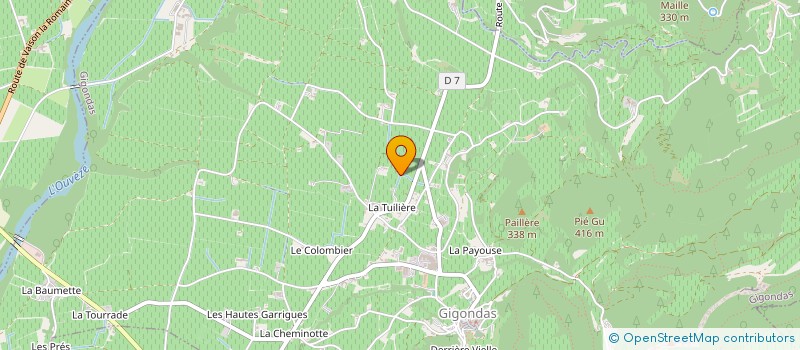 localisation de l'entreprise LES VIEILLES PIERRES  GIGONDAS