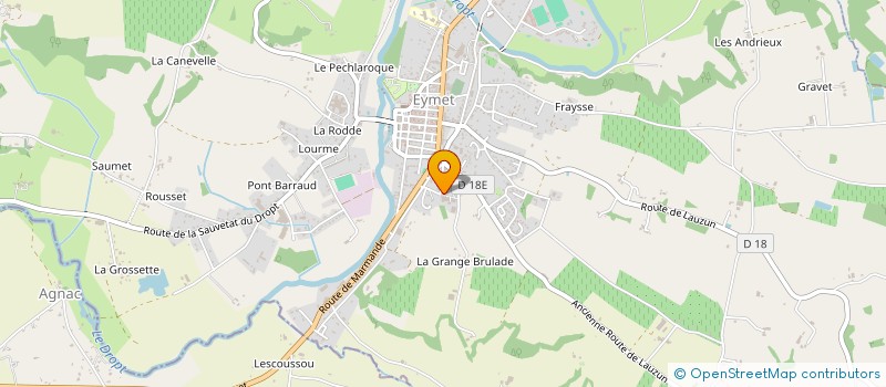 localisation de l'entreprise LES VIEILLES PIERRES  EYMET