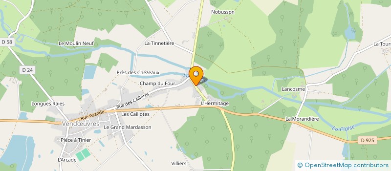 localisation de l'entreprise LES VIEILLES SACOCHES à LA CHAPELLE-ORTHEMALE