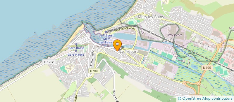 localisation de l'entreprise LES VIEILLES SOUPAPES DU VAL DE BRESLE  LE TREPORT