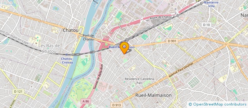 localisation de l'entreprise LES VIEILLES TOCANTES à RUEIL-MALMAISON