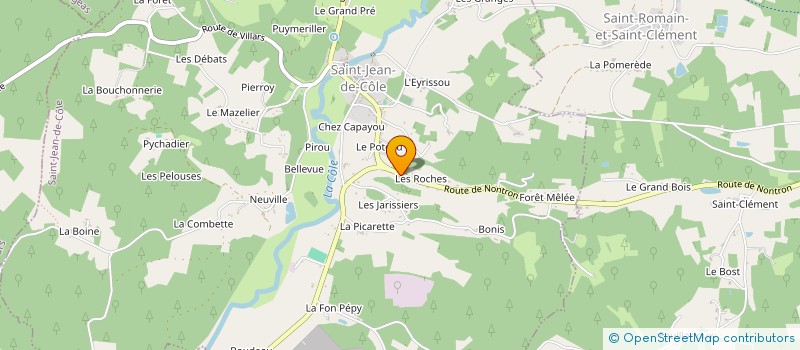 localisation de l'entreprise LES VIEILLES VIGNES  THIVIERS